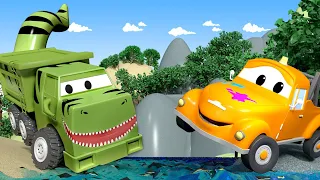 service auto pentru copii -  Ethan este un T-Rex - Vopsitoria lui Tom în Orasul Masinilor 🎨 Desene