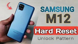 SAMSUNG M12 Hard Reset || Remove pattern lock