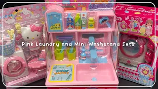 25 Minutes Satisfying with Unboxing Hello Kitty + Mell Chan Laundry + Pink Mini Washstand Set | ASMR