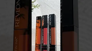 Swatches Revlon ColorStay Satin Ink Shade Wild Ride Silky Sienna dan Holy Pumpkin