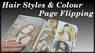 ASMR Hair Styles & Colour Page Flipping *Soft Spoken*