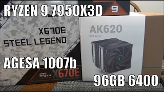 Ryzen 9 7950X3D and ASRock X670E Steel Legend PC Build AGESA 1007b