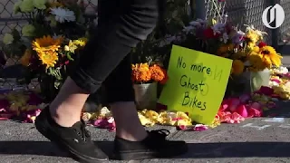 Family, friends, remember bicyclist killed in collision with garbage truck