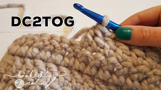 How to Double Crochet 2 Together (dc2tog) | Double Crochet Decrease