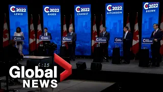 Conservative leadership debate: Candidates disclose abortion stance, spar over past voting records