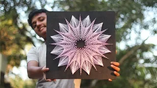 😎കുറച്ച് ആണിയും നൂലും ഉണ്ടേല് വേറെ ലെവലൊരു സാധനം ചെയ്യാം | How To Make String Art | Malayalam DIY
