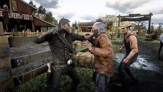 Red Dead Redemption 2 - Epic Fist Fights & Funny Ragdoll Moments Vol.104 [4K/60FPS]