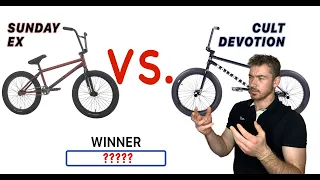 BMX Bike Comparison: SUNDAY EX vs. CULT DEVOTION ($500 to $600 Complete BMX Bike Tournament)