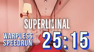 Superliminal (PS5) Warpless Any% Speedrun In 25:15 [Commentary]