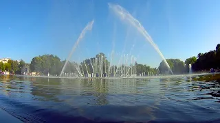 🇷🇺 Water fountain show at Gorky Park Moscow