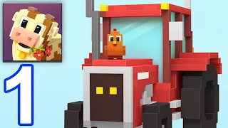 Blocky Farm - Gameplay Walkthrough Part 1 (iOS, Android) | World of Gameplays