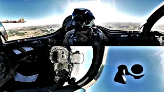 Amazing 360° Cockpit View - F-5 Fighter Jet & AH-1Z Viper Helicopter #106