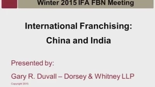 Seminar Playback: Winter 2015 Franchise Business Network (FBN) Meeting