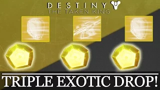 Destiny - TRIPLE EXOTIC ENGRAM DROP! (Luckiest Destiny Loot EVER?!)