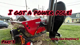 Mounting a Power Pole on a Bass Tracker 175