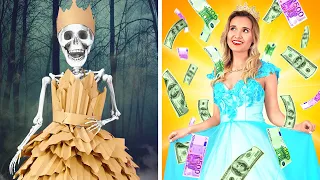 RICH Unpopular PRINCESS vs Broke Popular PRINCESS || Types of Princess by 123 GO! SCHOOL