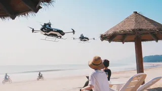 XPENG AEROHT X1 BEACH FLIGHT