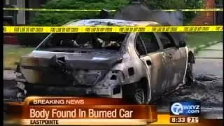 Eastpointe Body Found In Burned Out Car