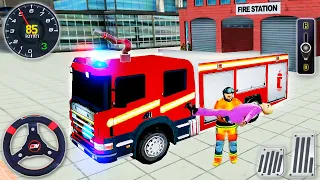 NY City FireFighter Simulator - Fire Truck Driver Rescues 3D - Android GamePlay #2