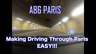 Driving on the A86 Tunnel under Paris - Traffic Free Paris