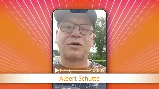 TV Oranje app videoboodschap - Albert Schutte