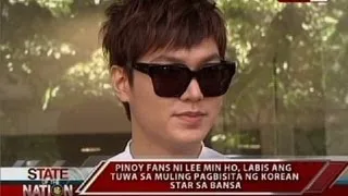 SONA: Pinoy fans ni Lee Min Ho, labis ang tuwa sa muli niyang pagbisita sa bansa