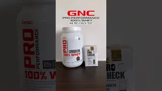 GNC Pro Performance Whey Protein Lab Test using the MB Procheck Kit #gnc #wheyprotein #muscleblaze