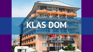 KLAS DOM 4* Турция Алания обзор – отель КЛАС ДОМ 4* Алания видео обзор