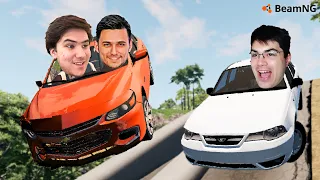 NEXIA 2 VS MALIBU 2.0 TURBO! QAYSI MASHINA TEZROQ CRASH TEST - BEAMNG DRIVE