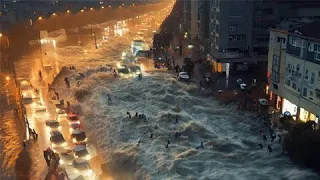 Half of Istanbul is under water! Monstrous flood in Turkey's largest city!