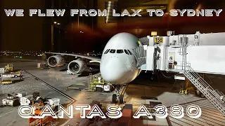 Our flight from Los Angeles to Sydney on Qantas 12 - A380
