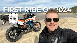 First Ride of 2024 | KTM 890 Adventure R | Let the Adventure Begin!