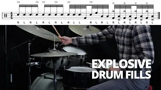 3 Drum Fills That Go From 0 to 60 Real Quick - Quick Drum Lesson