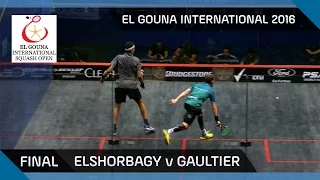 Squash: Mo. Elshorbagy v Gaultier - El Gouna International 2016 Final Highlights