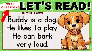 LET'S READ! | READING COMPREHENSION | PRACTICE READING ENGLISH FOR KIDS | TEACHING MAMA