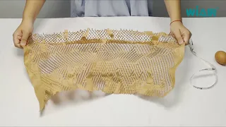 Honeycomb paper packaging egg test-good cushioning effect！