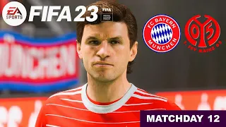 FIFA 23 - FC Bayern Munchen Vs. Mainz 05 - Bundesliga 22/23 Matchday 12 | Full Match