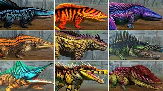 ALL AMPHIBIANS RARE, SUPER RARE, LEGENDARY, LIMITED EDITION. Max Level 40 | Jurassic World The Game