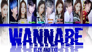 How would ITZY & TXT sing 'WANNABE' (by ITZY) (Han/Rom/Eng) | fanmade (unreal)