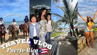 TRAVEL VLOG | PUERTO RICO 🇵🇷 FAMILY TRIP • HORSEBACK RIDING • ROOFTOP DINNER | Gina Jyneen VLOGS