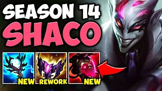 SEASON 14 SHACO IS HERE! BRAND NEW AP BUILD, BRAND NEW MAP!