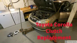 Toyota Corolla Clutch Replacement Removal and Reinstall, Pressure Plate, Throwout Bearing, Rear Main