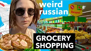 GROCERY SHOPPING in Russia | WEIRD FOOD Grocery Haul