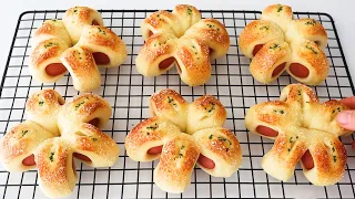 I found a New way to make Hot Dog Buns! Easiest, Delicious and Beautiful! Easy bread recipe