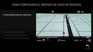 Configuración del servicio de aviso de radares DS 4, DS 5