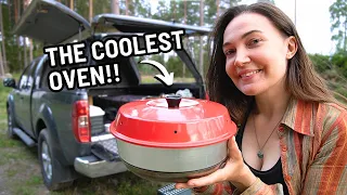 TRYING A CAMPING OVEN FOR THE FIRST TIME