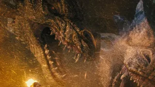 King Ghidorah rises (no background music) - Godzilla: King of the Monsters