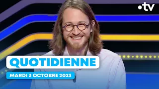 Emission Quotidienne du Mardi 03 Octobre 2023 - Questions pour un Champion