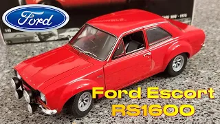 Looking at Ford Escort RS1600 MK1 Minichamps 1/18 Scale Model Over Review & out box