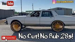 No Cut No Rub Box Chevy on 28s! Part 3! How to Install Extended Wheel Studs! #BoxChevy #28s #rucci